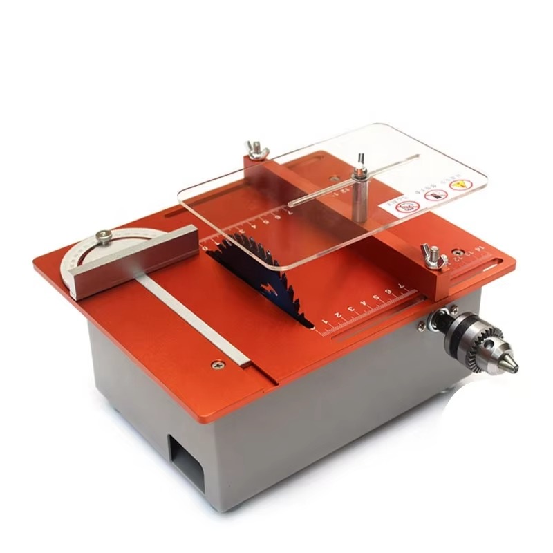 Mini Table Saw For Woodworking - Aluminium Mini Tischkreissäge mit Clearance Einsatzplatte