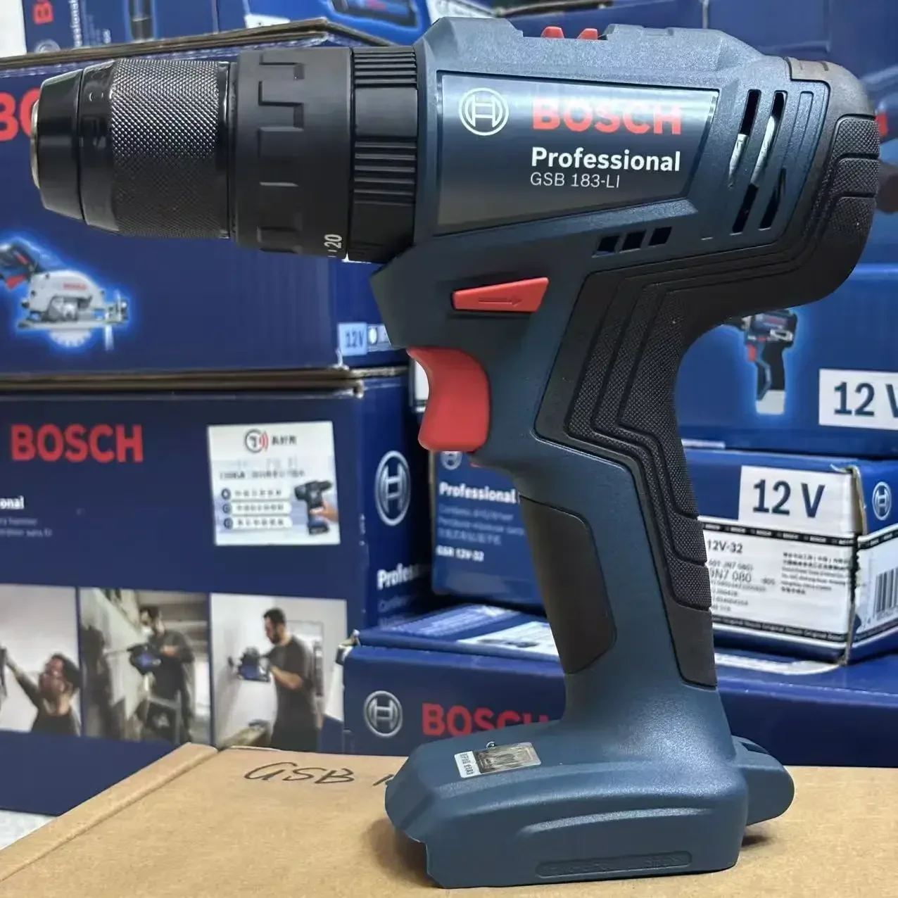 Brushless Cordless Electric Drill 18V - Bosch GSB 183-LI 18V Bürstenloser Schlagbohrer