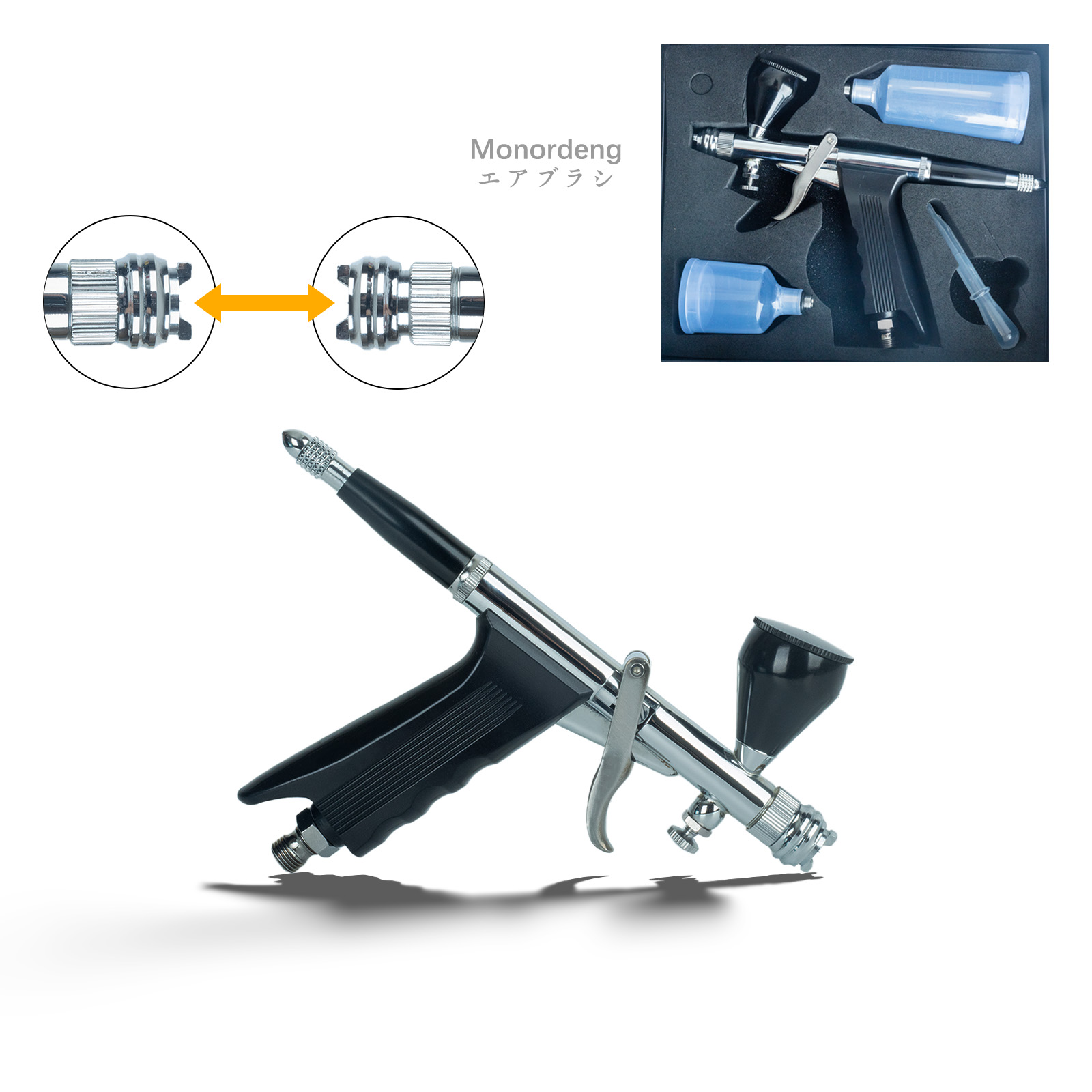 Airbrush-Set mit Doppelwirkung – Airbrush Kit With Mini Compressor Bewertung und Preis